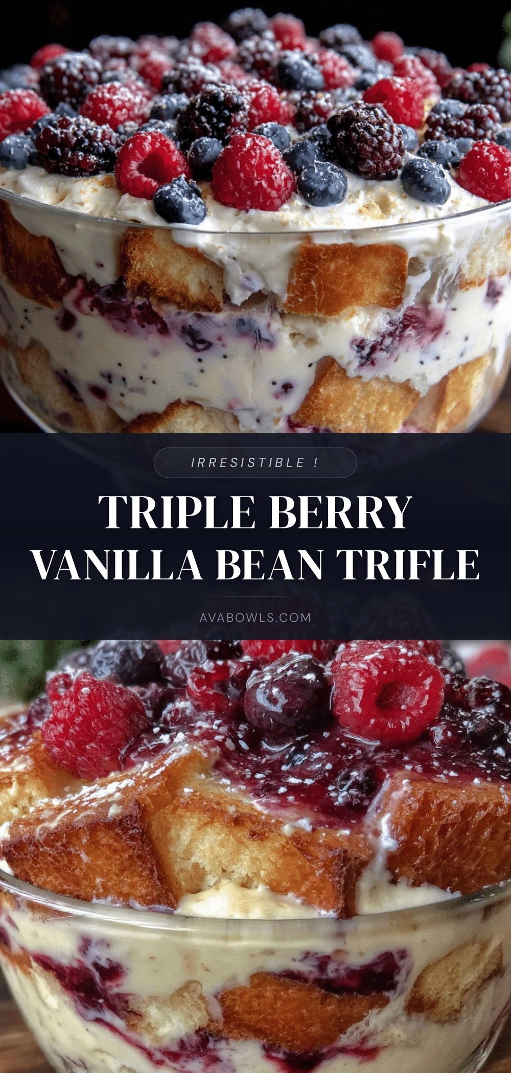 perfect triple berry trifle recipe