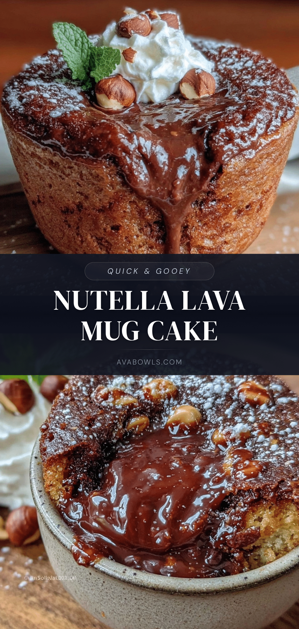 quick nutella lava mug cake recipe