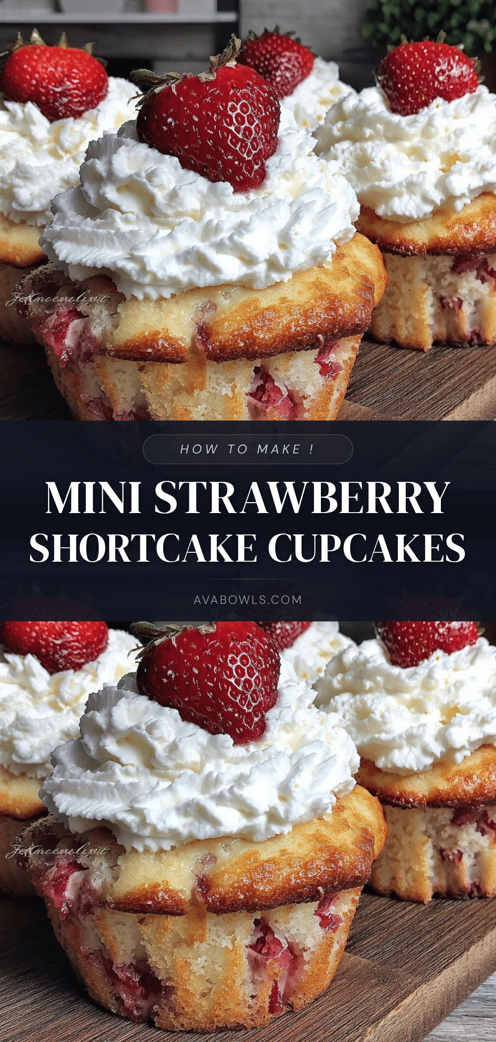 small batch strawberry shortcake cupcakes recipe
