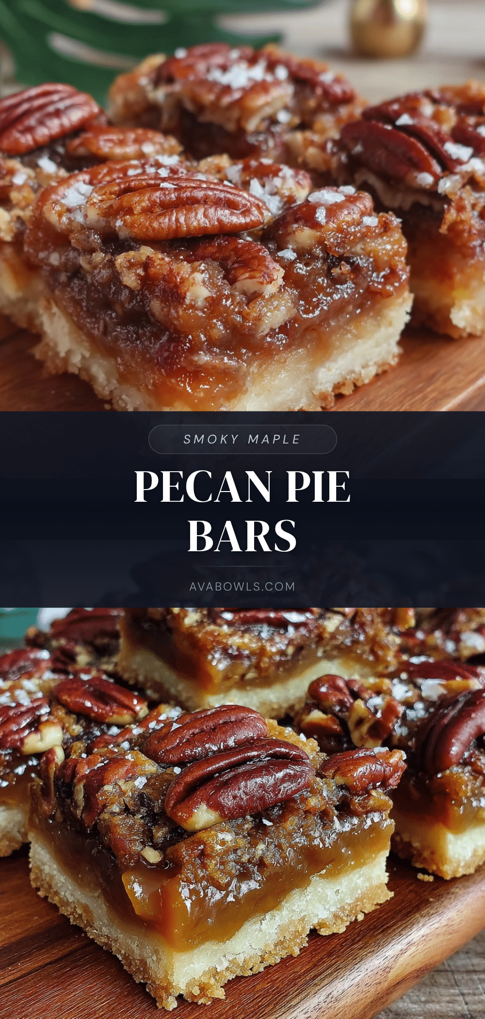 smoked maple pecan pie bars recipe