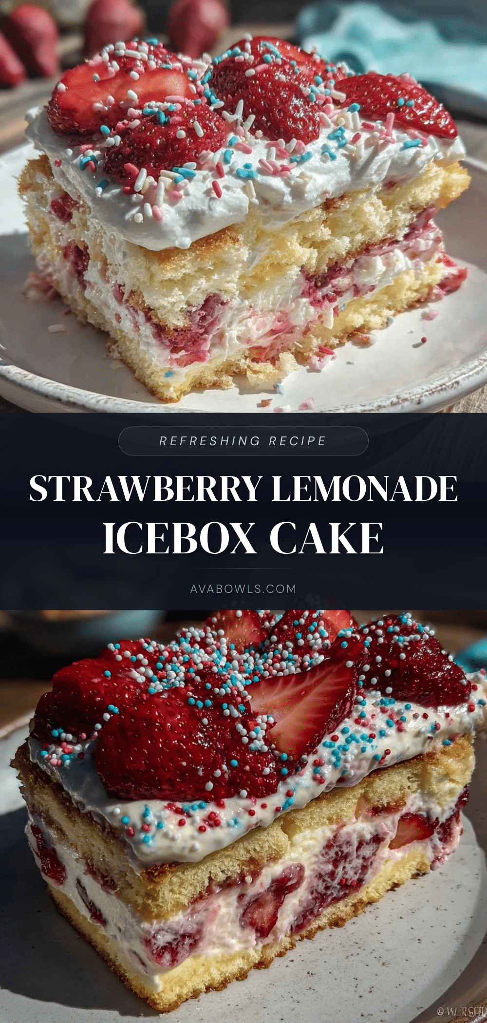 strawberry lemonade icebox cake recipe