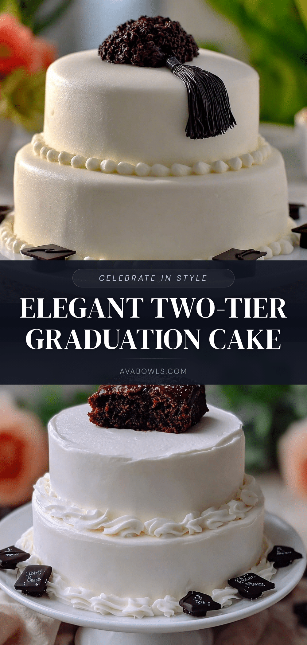two-tier graduation cake recipe