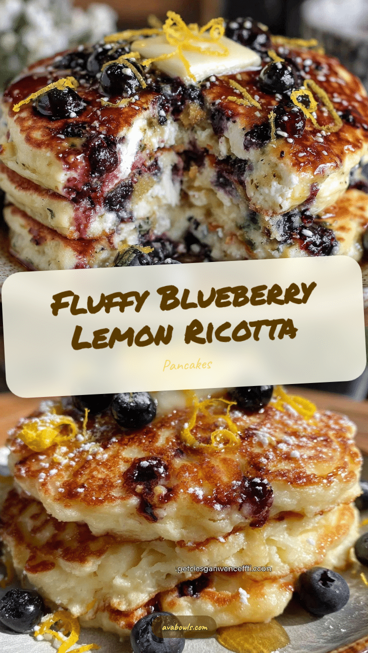 blueberry lemon ricotta pancakes recipe
