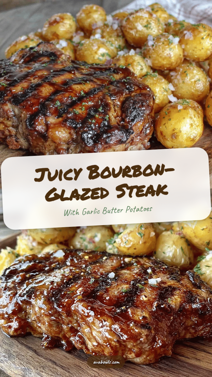 bourbon-glazed grilled steak recipe