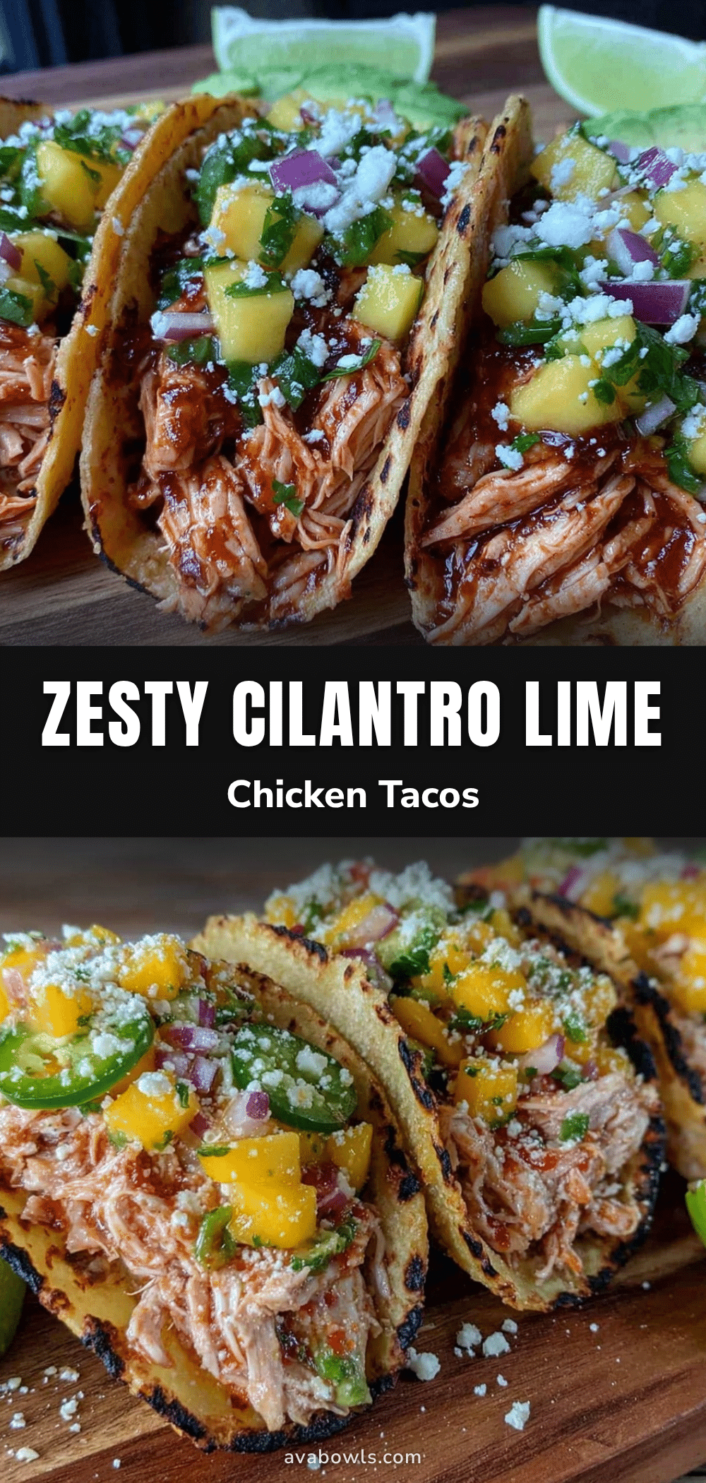cilantro lime chicken tacos recipe