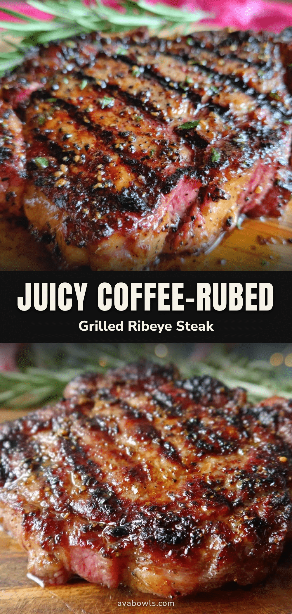 coffee-rubbed grilled ribeye steak recipe