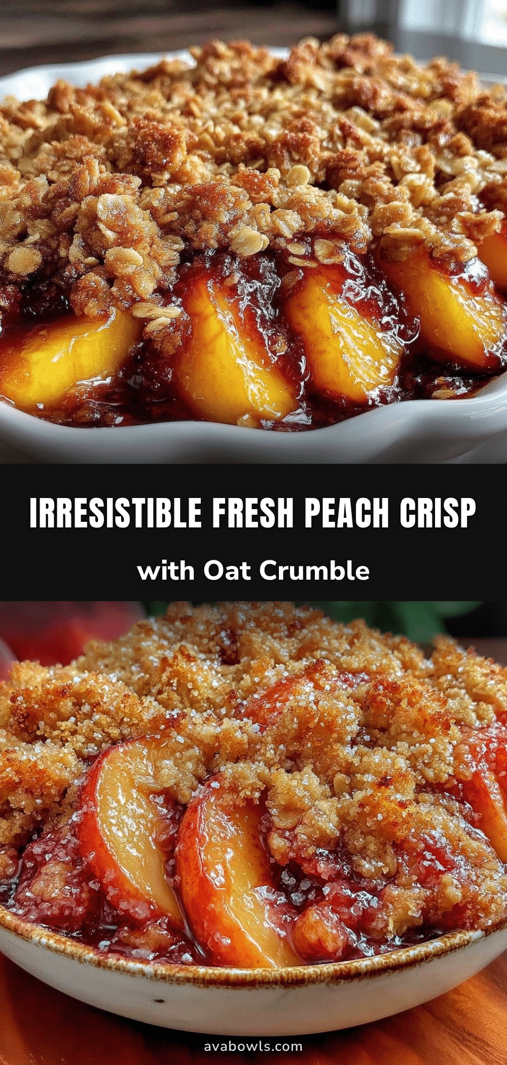 cozy peach crisp recipe