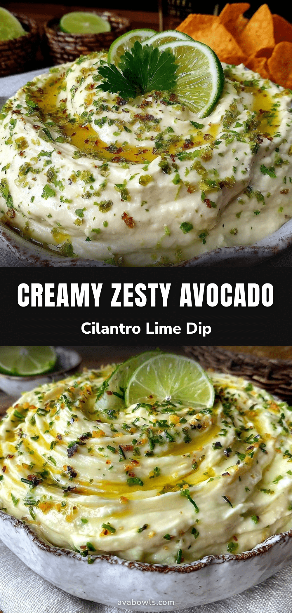 creamy avocado cilantro lime dip recipe