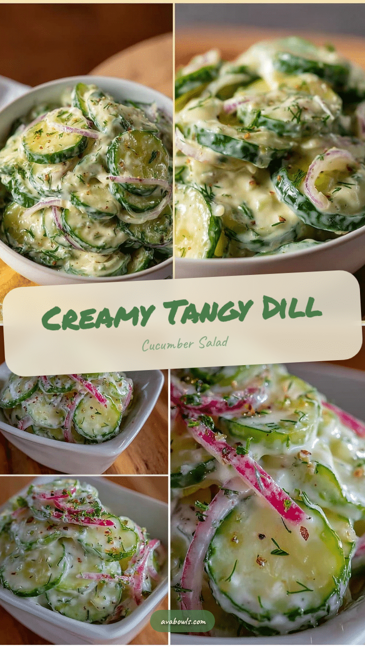 creamy dill cucumber salad recipe