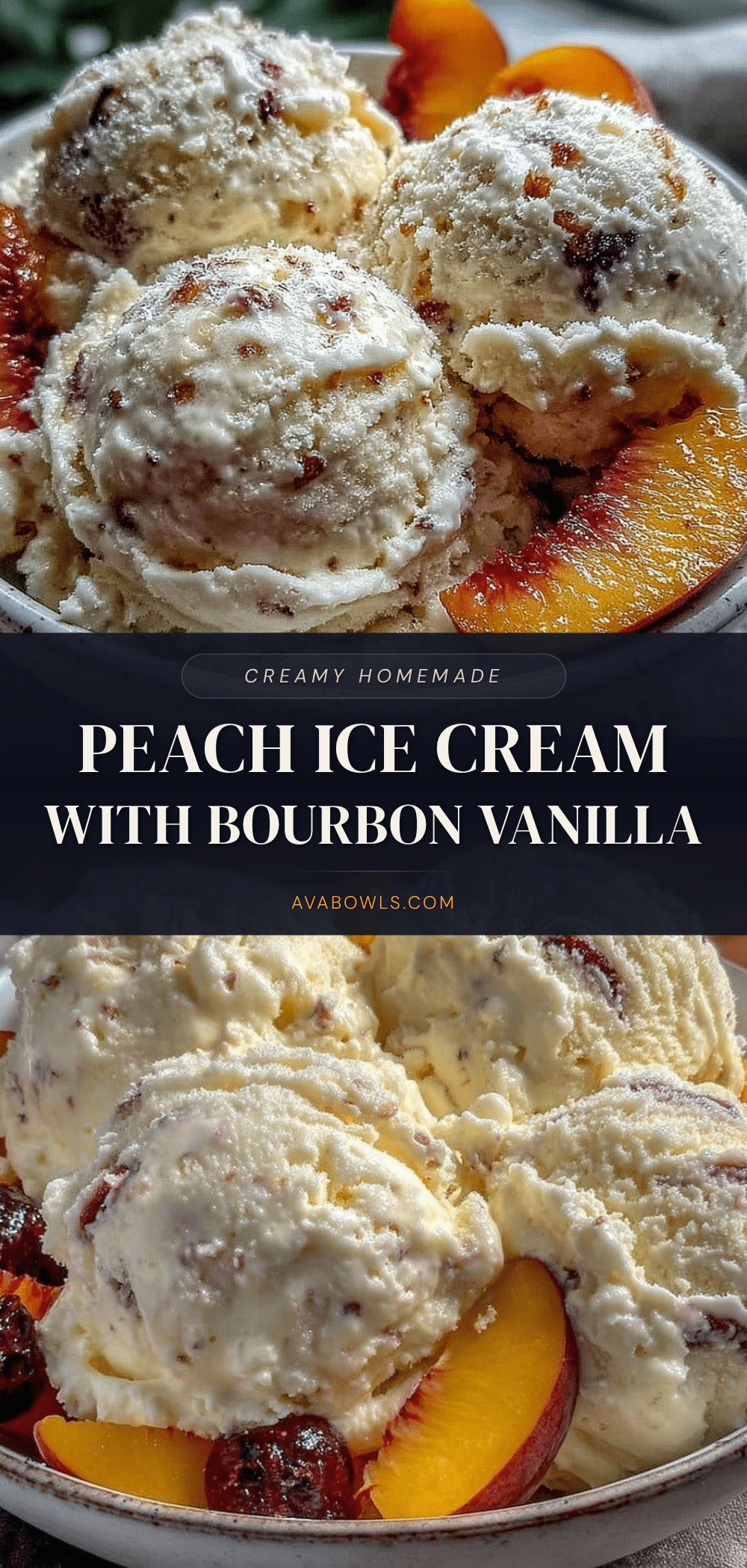 creamy homemade peach ice cream recipe