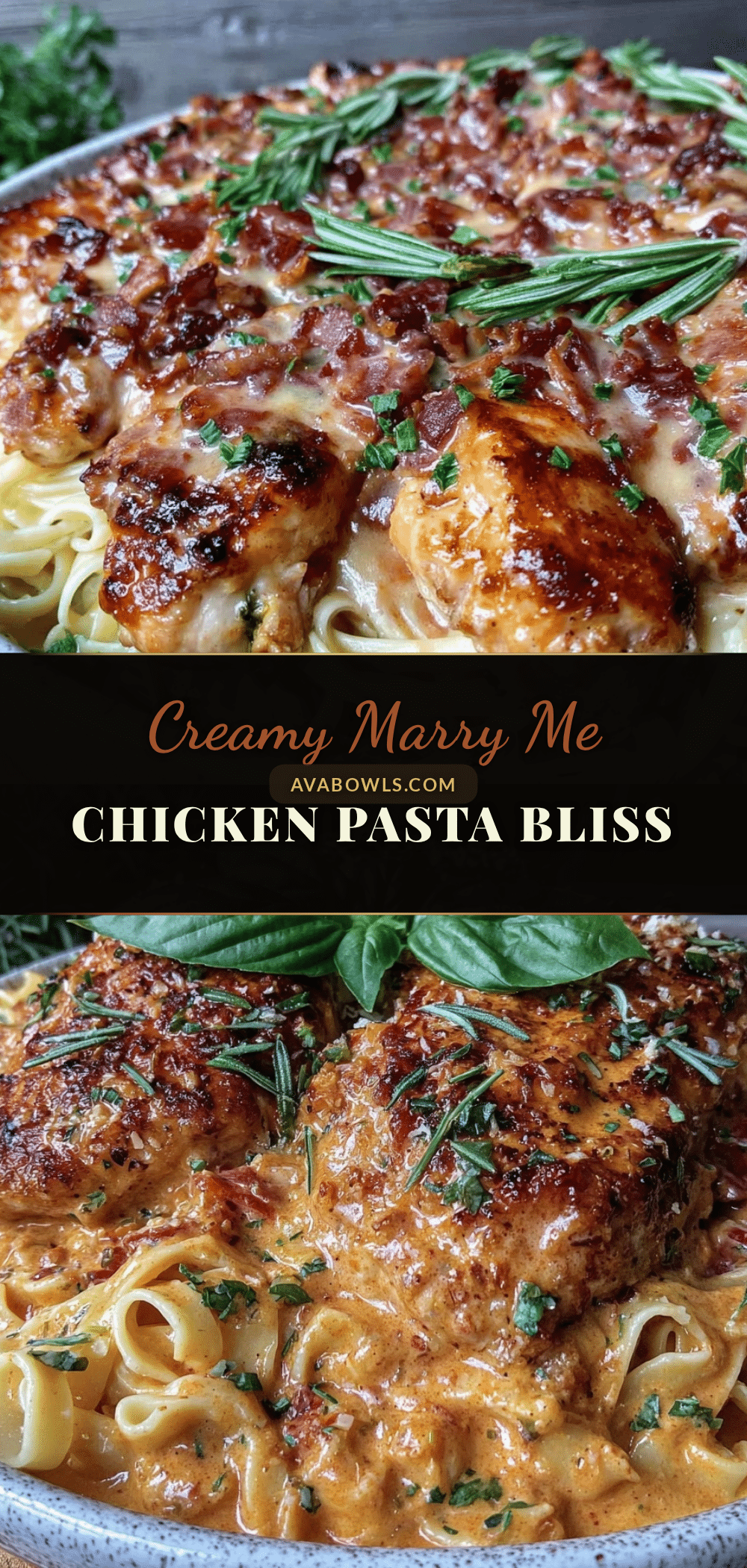 creamy marry me chicken pasta recipe