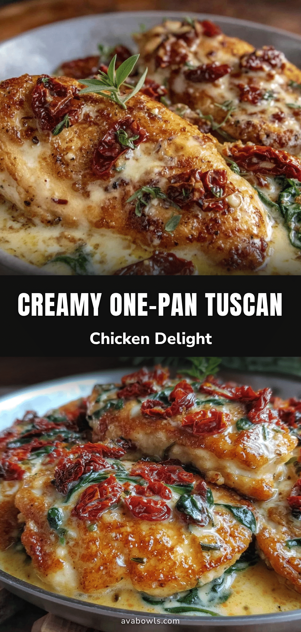 creamy one-pan tuscan chicken recipe