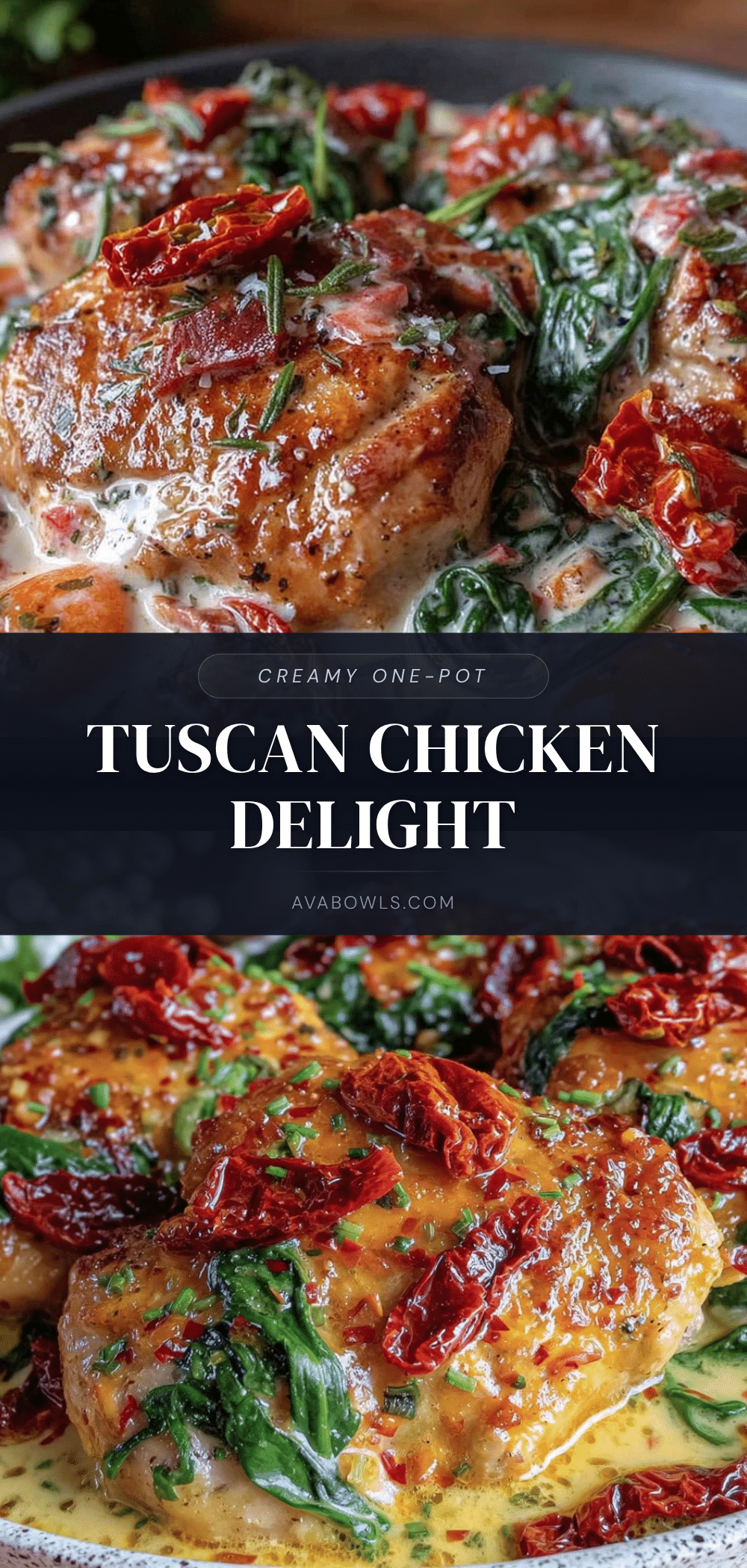 creamy one-pot tuscan chicken recipe