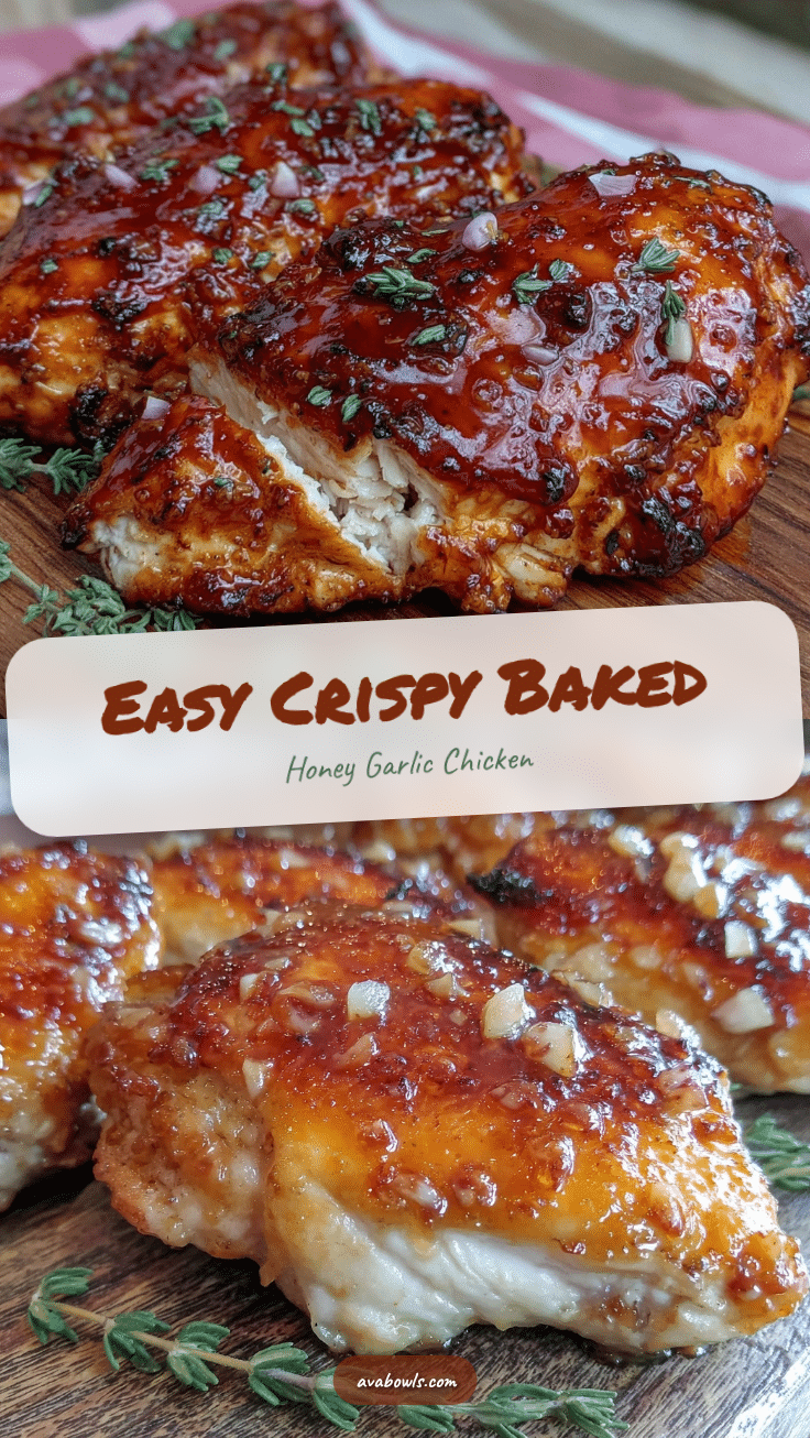 crispy baked honey garlic chicken breast recipe