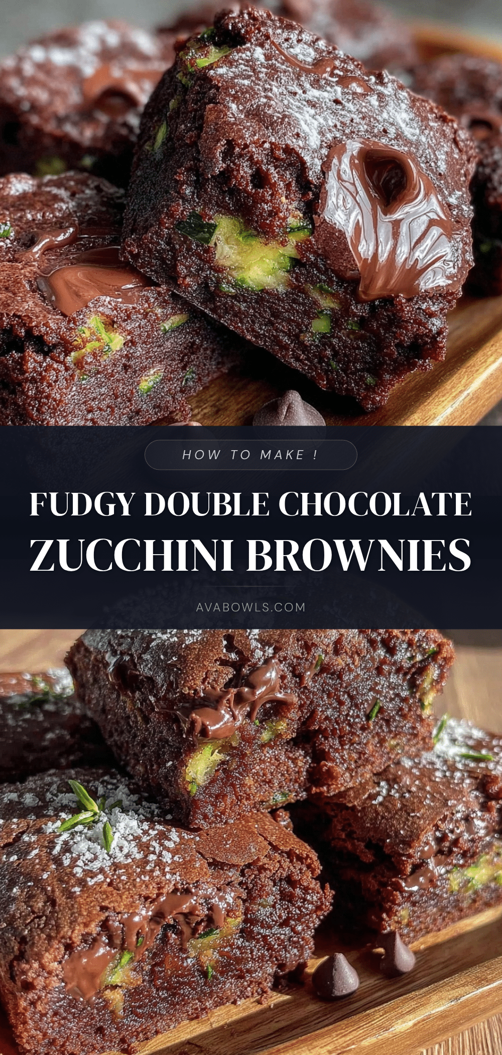 double chocolate zucchini brownies recipe