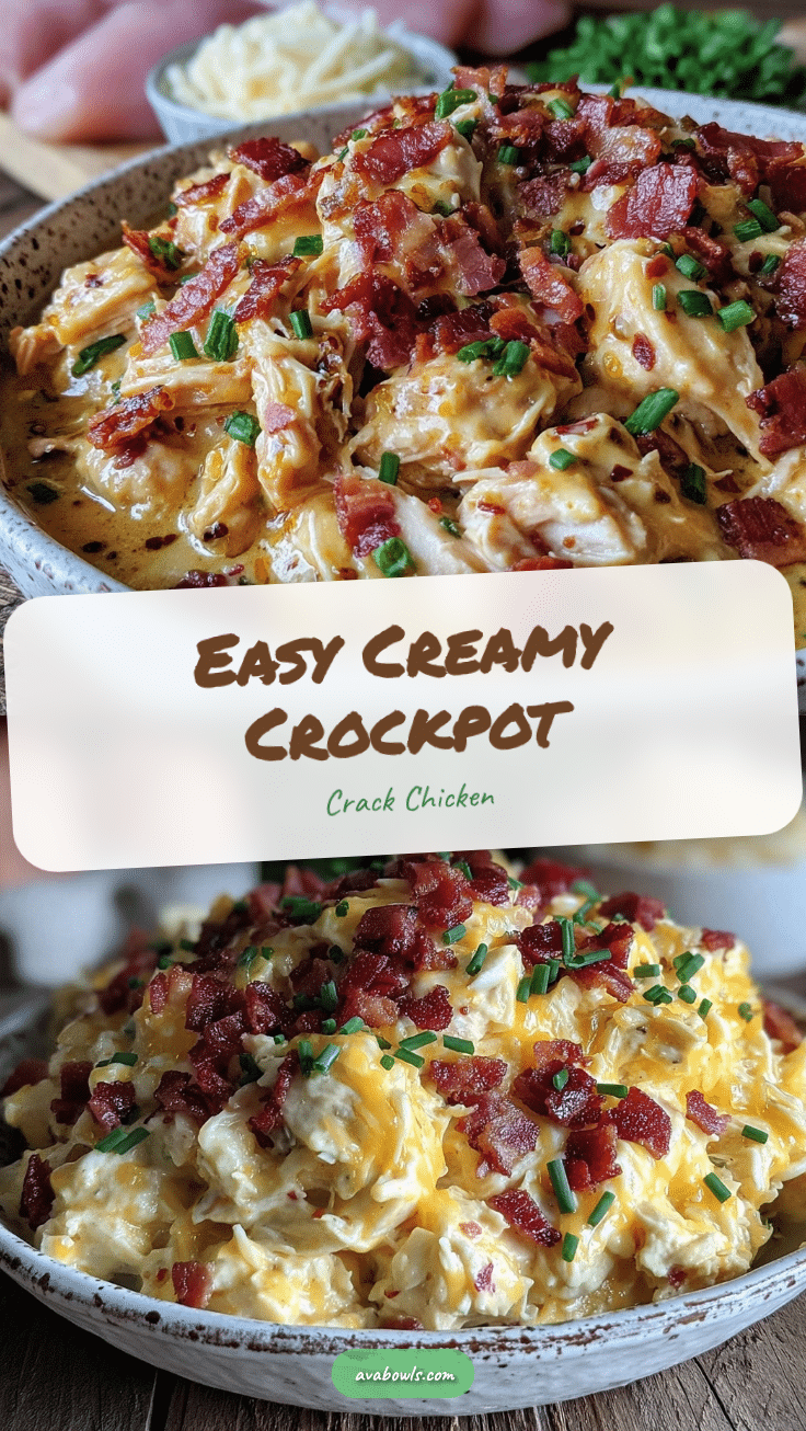 easy creamy crockpot crack chicken recipe