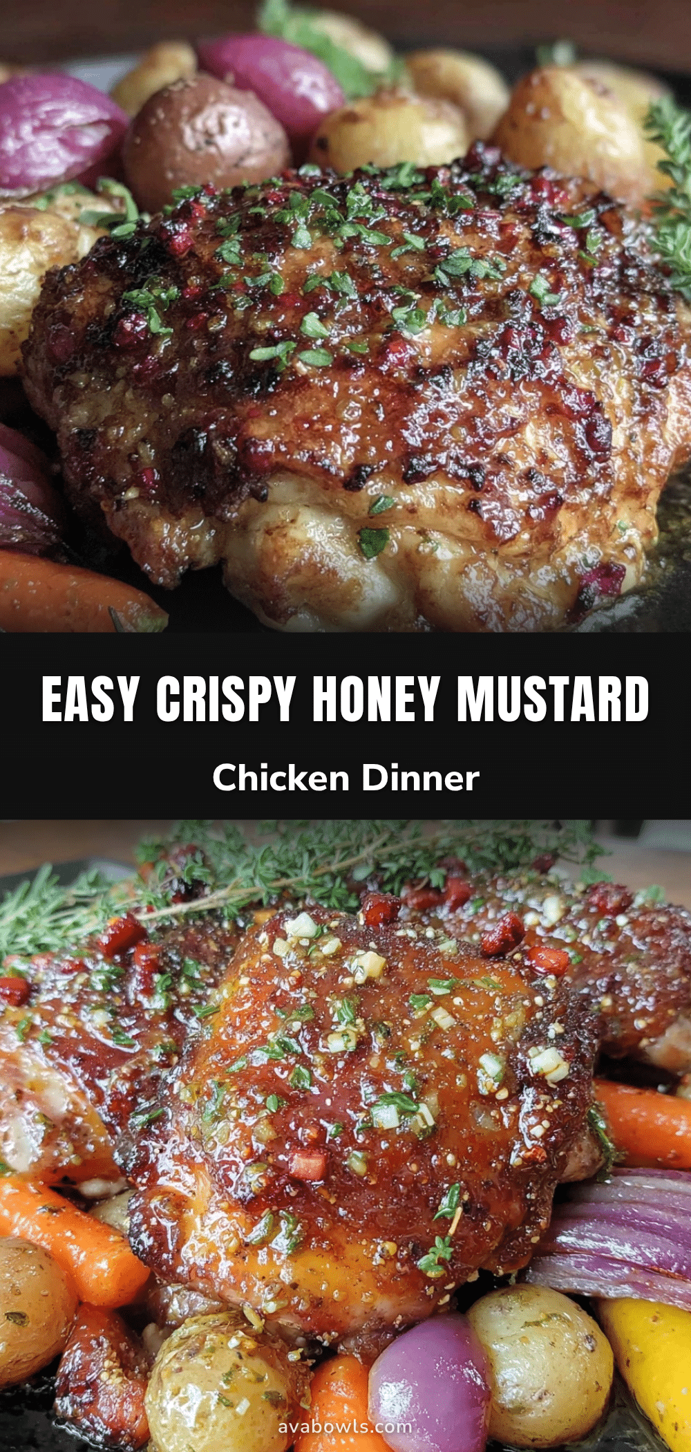 easy crispy sheet pan honey mustard chicken recipe