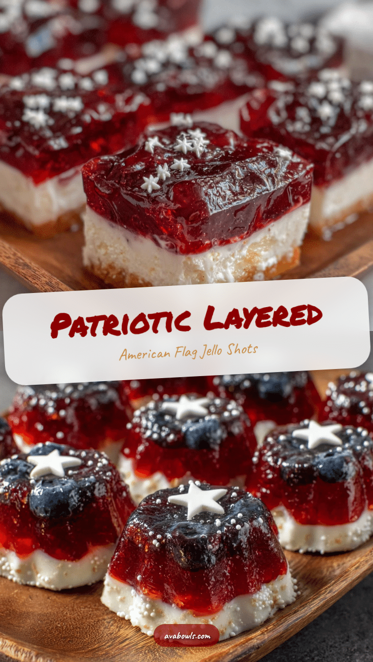 festive American flag jello shots recipe