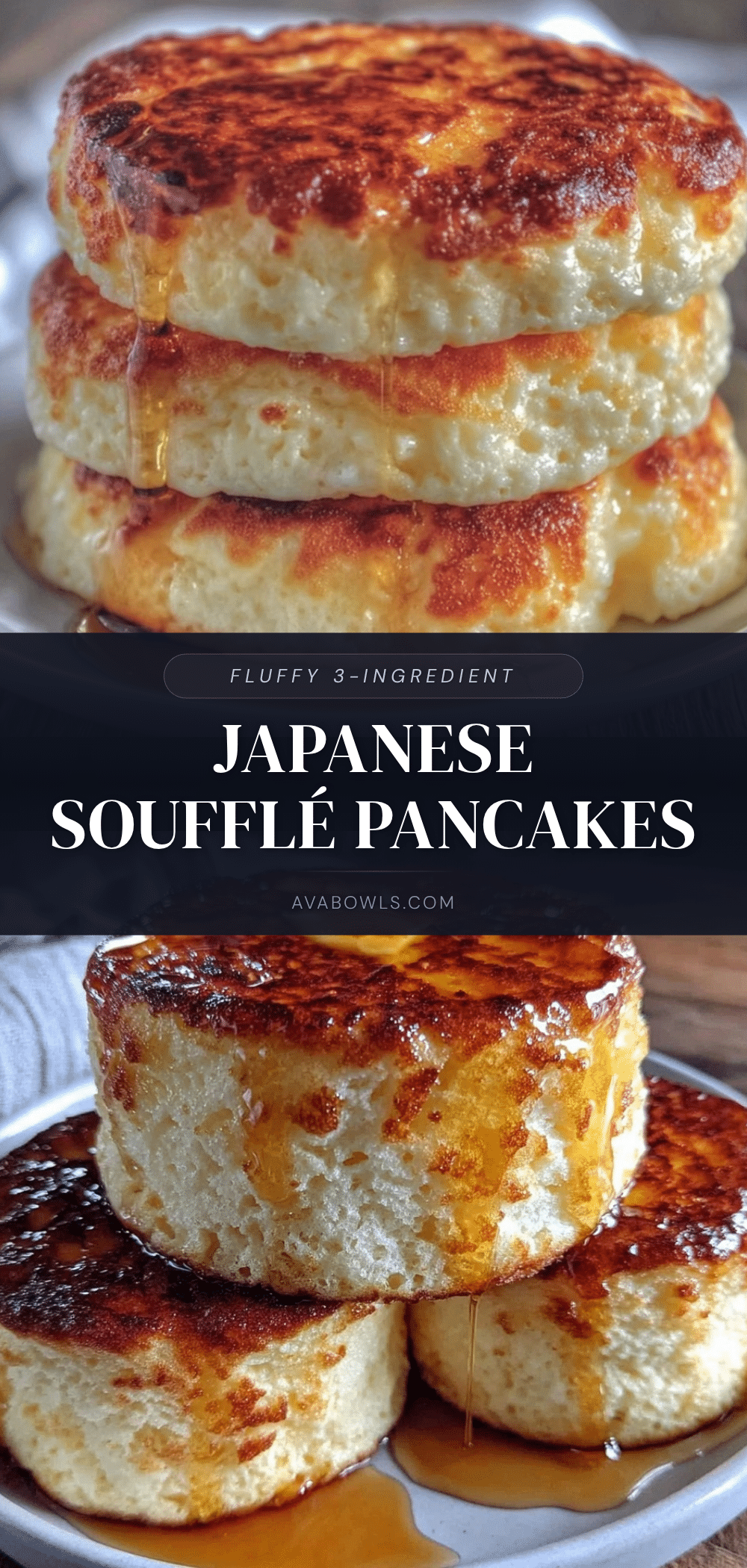 fluffy Japanese soufflé pancakes recipe