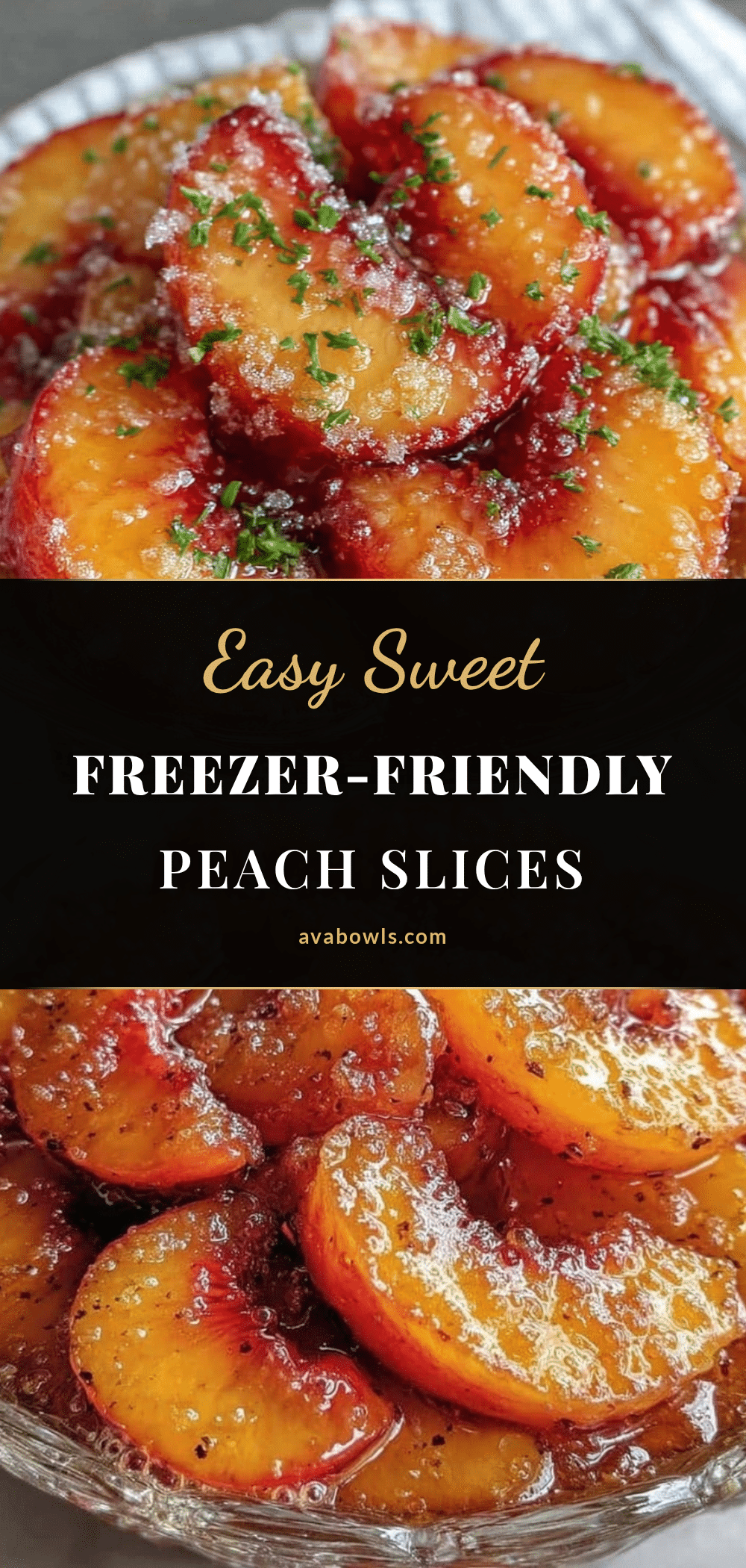 freezer-friendly peach slices recipe