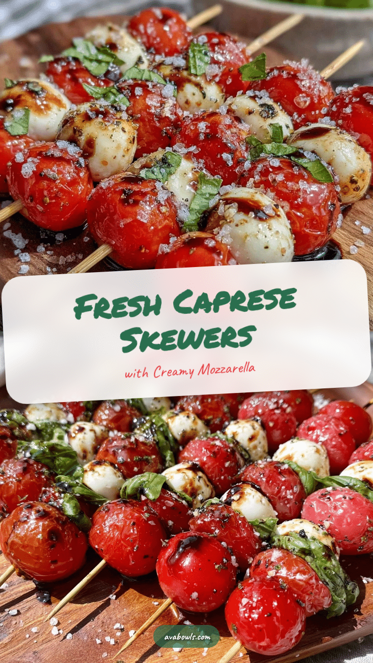 fresh caprese skewers recipe