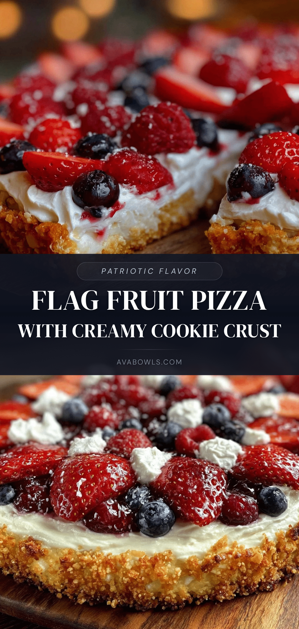 fresh flag fruit pizza recipe