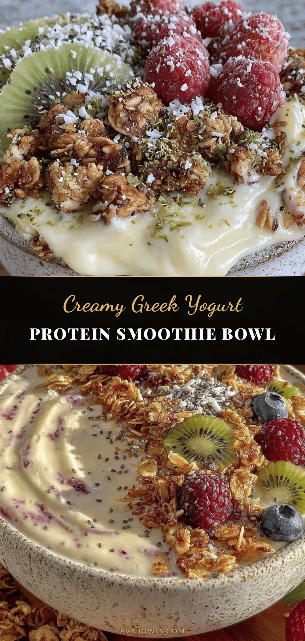 fresh greek yogurt protein smoothie bowl recipe