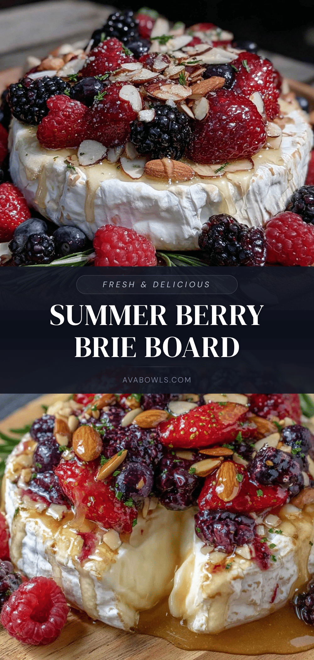 fresh summer berry and brie grazing board recipe