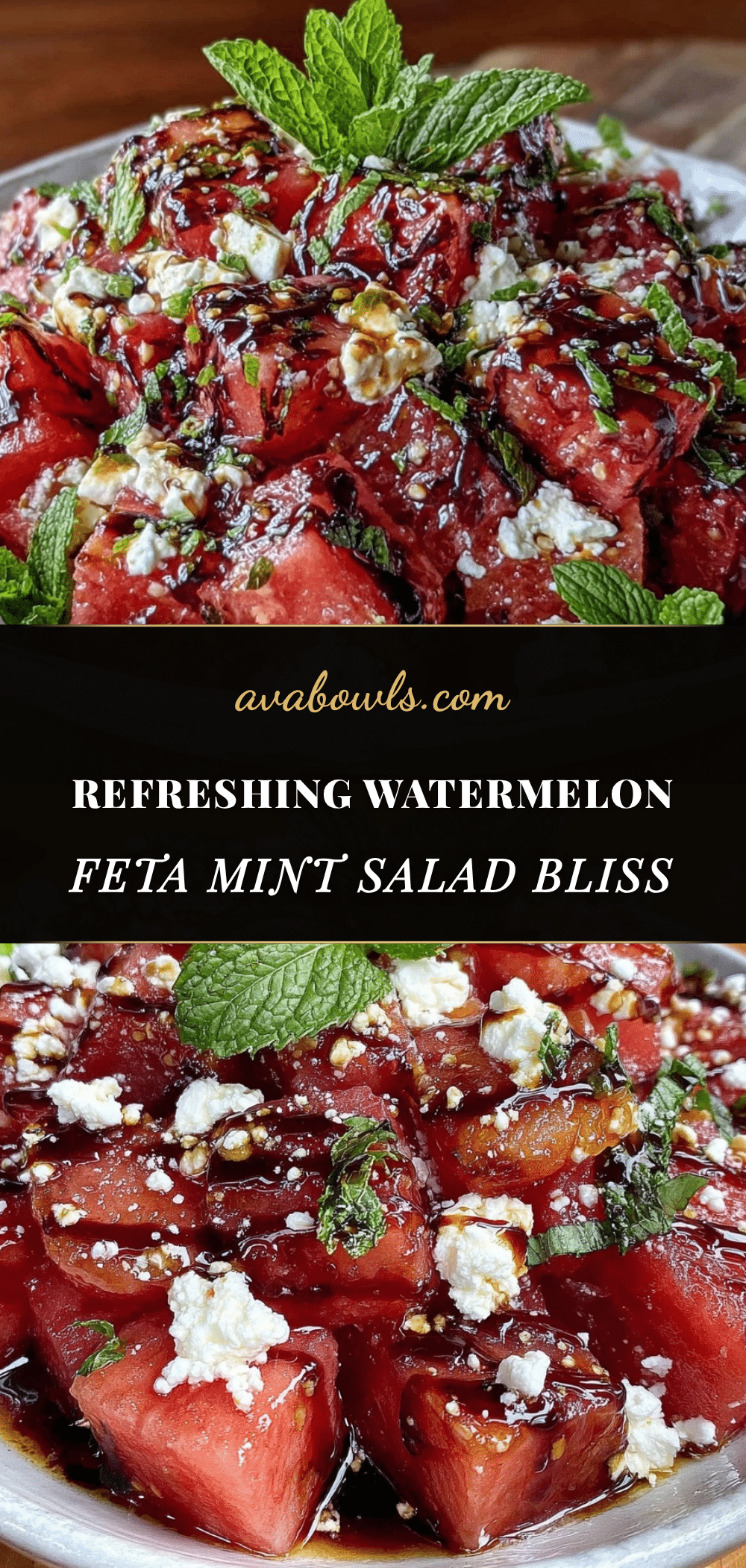 fresh watermelon feta mint salad recipe