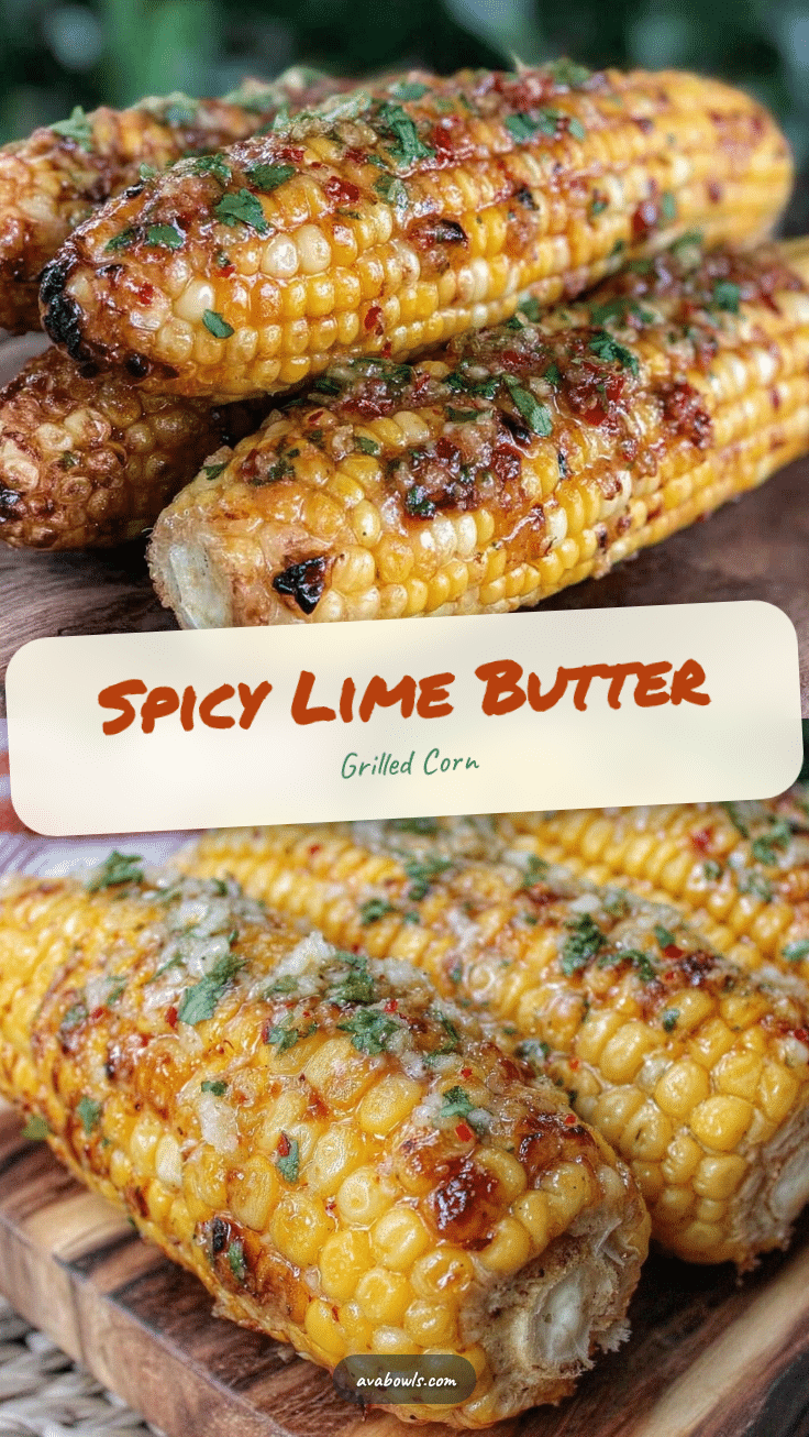 grilled corn on the cob with spicy lime butter recipe