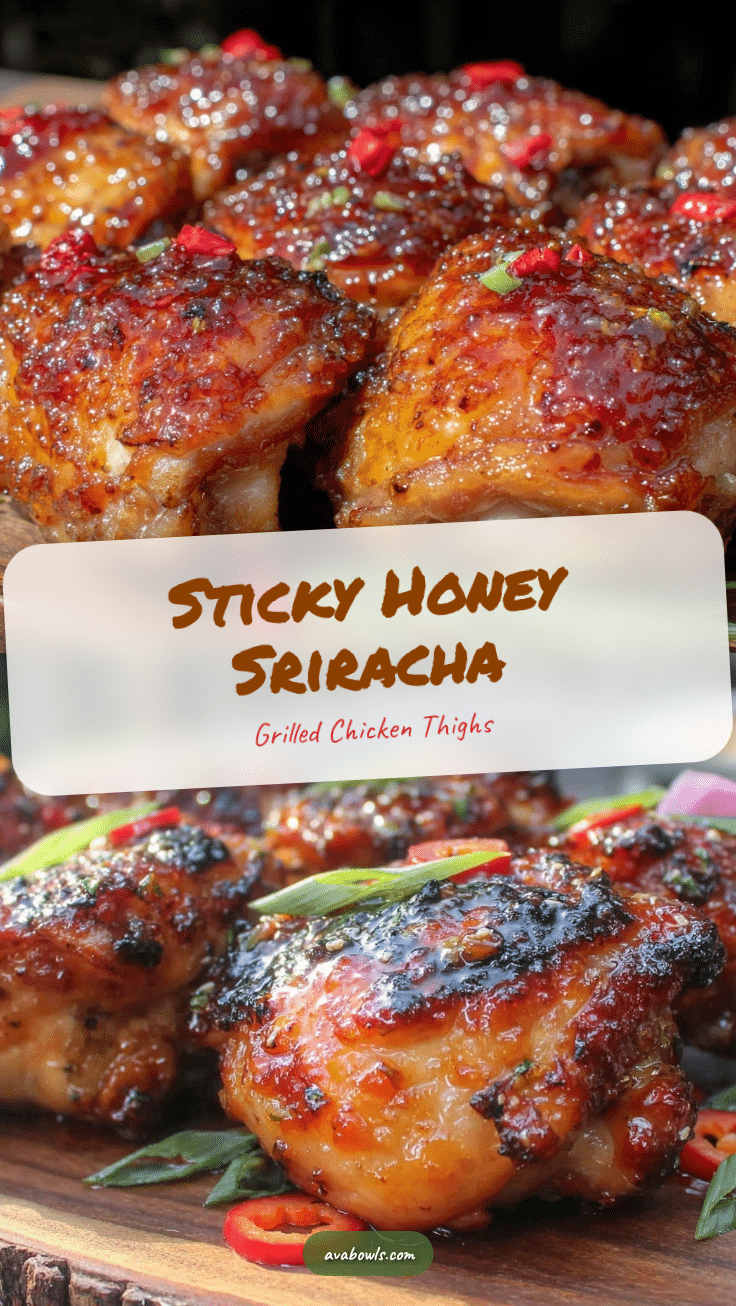honey sriracha grilled chicken thighs recipe