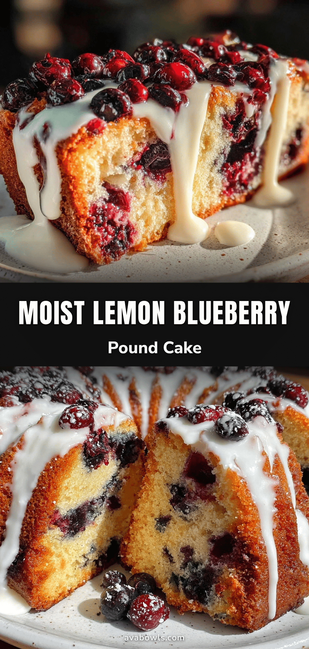 lemon blueberry pound cake recipe