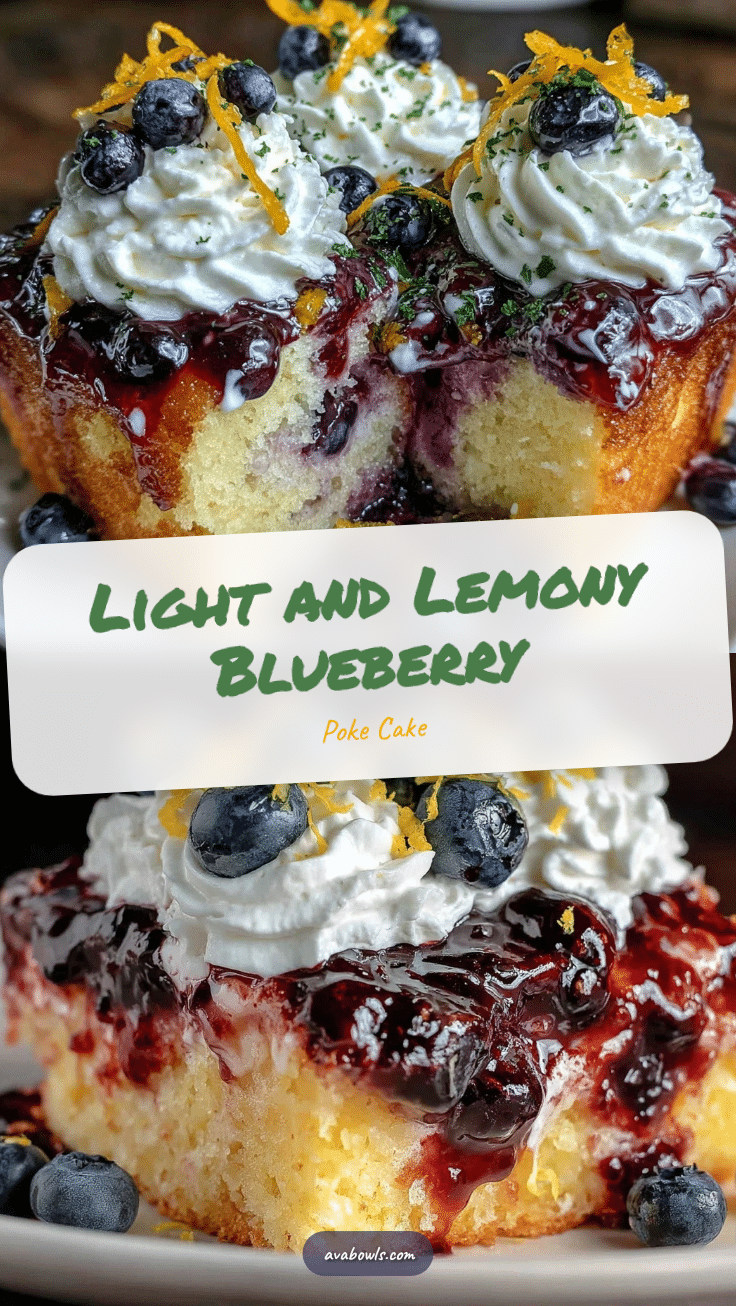 light blueberry lemonade poke cake recipe