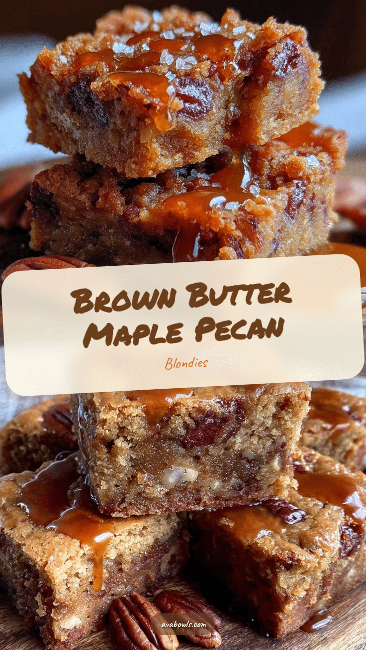 maple pecan blondies recipe