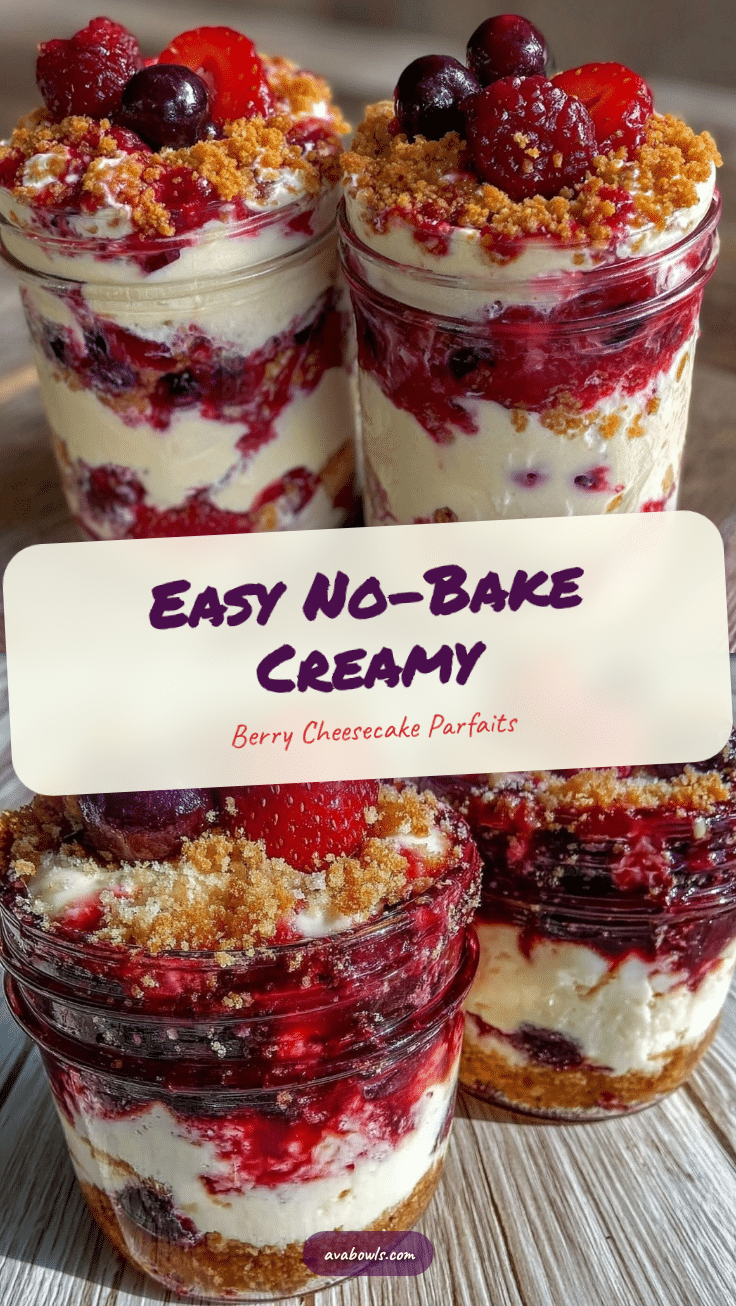no bake berry cheesecake parfaits recipe