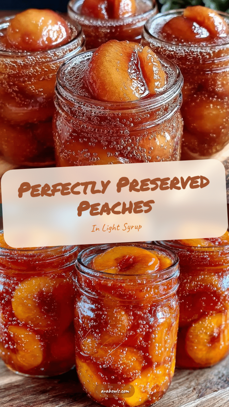 perfect canning peaches in light syrup recipe
