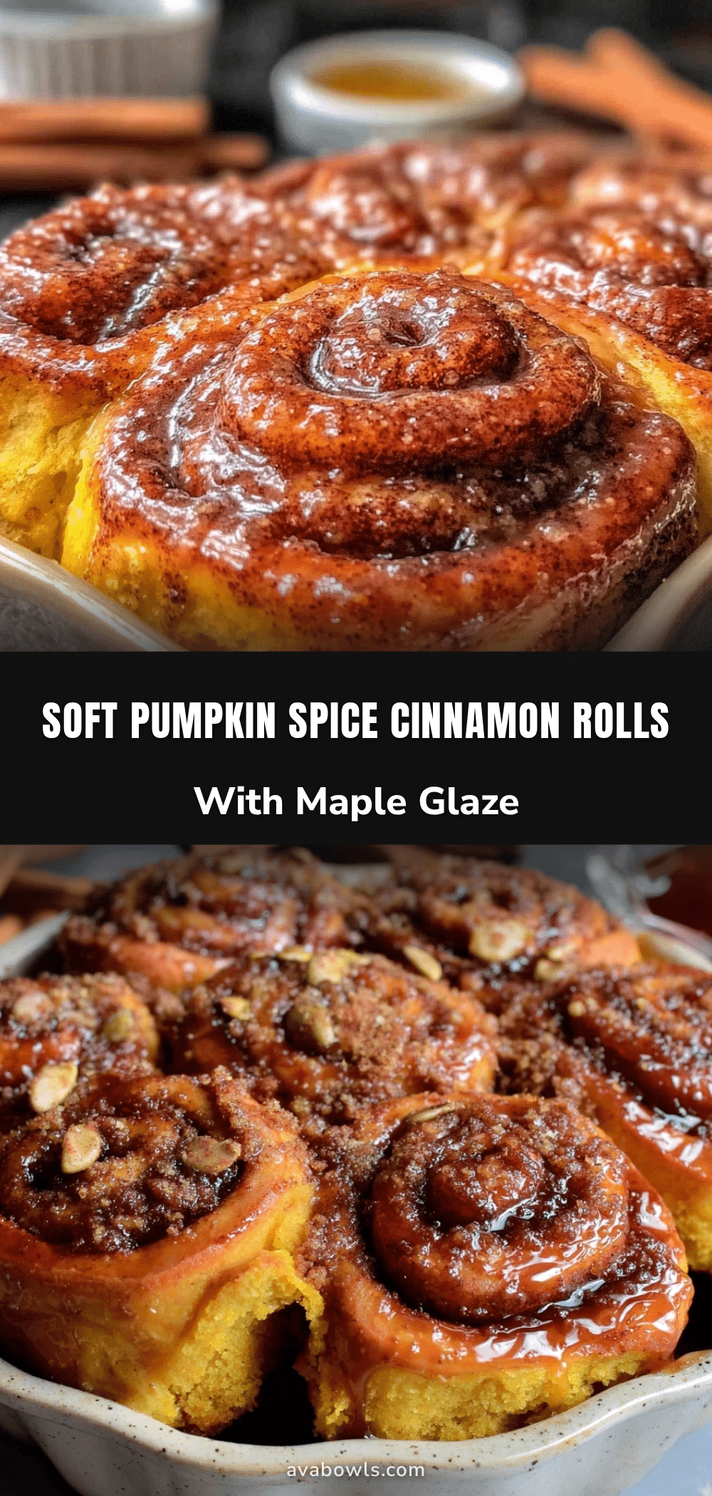 pumpkin spice cinnamon rolls recipe