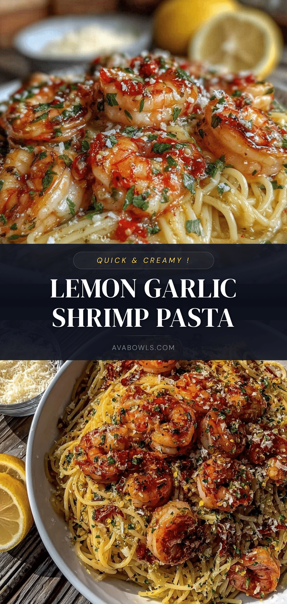 quick lemon garlic butter shrimp pasta recipe