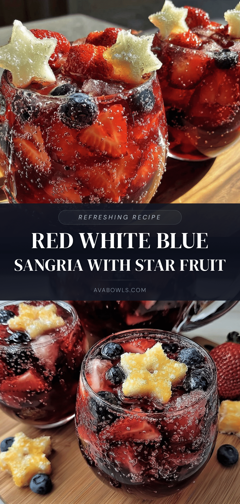 red white and blue sangria recipe