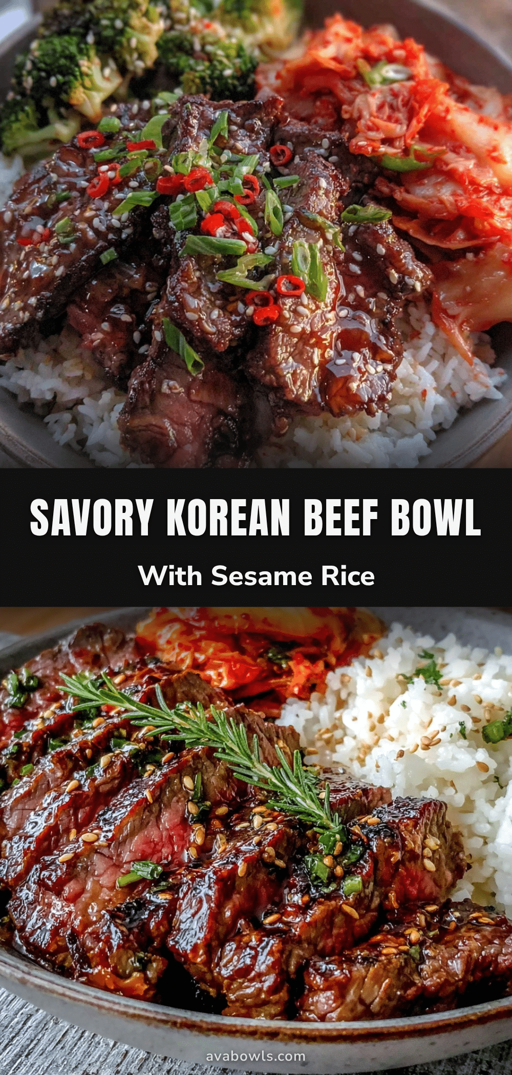savory korean beef bowl recipe