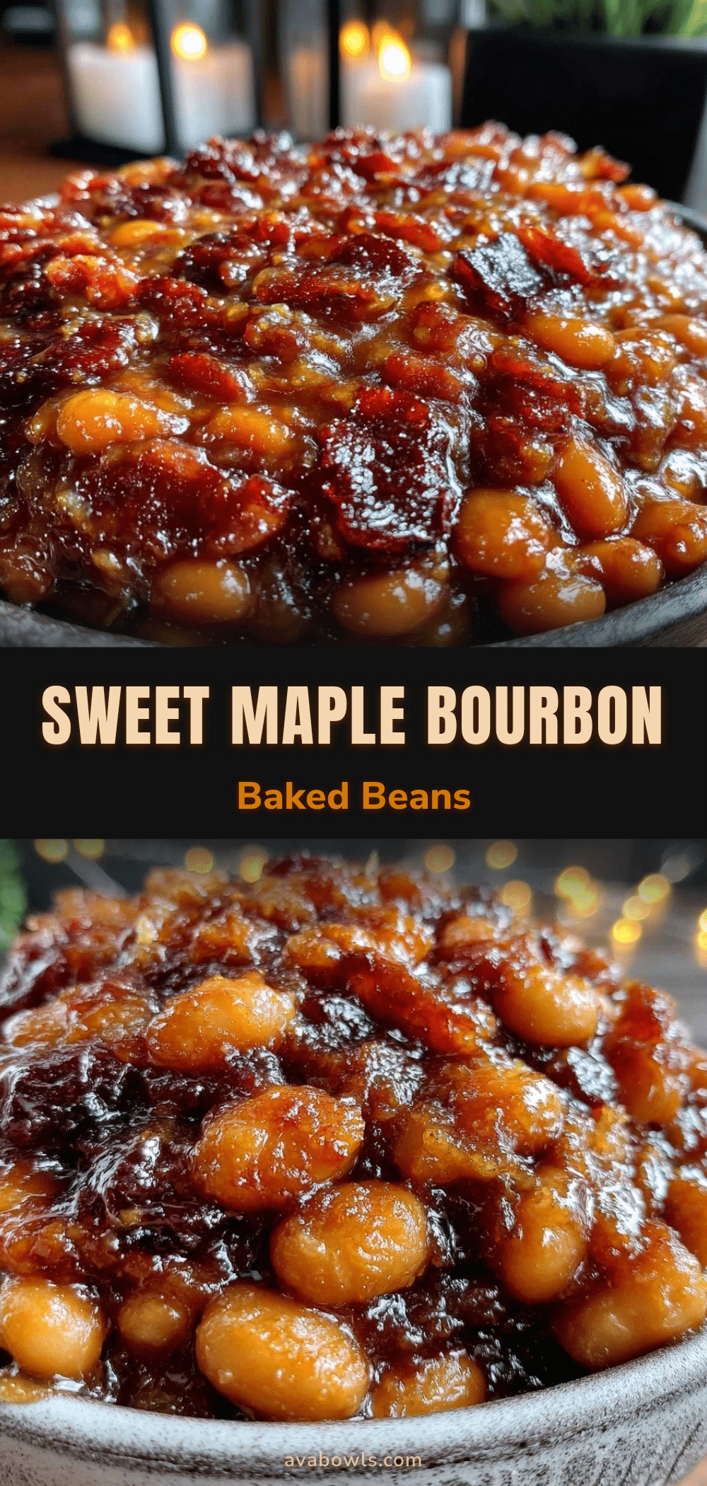 savory maple bourbon baked beans recipe