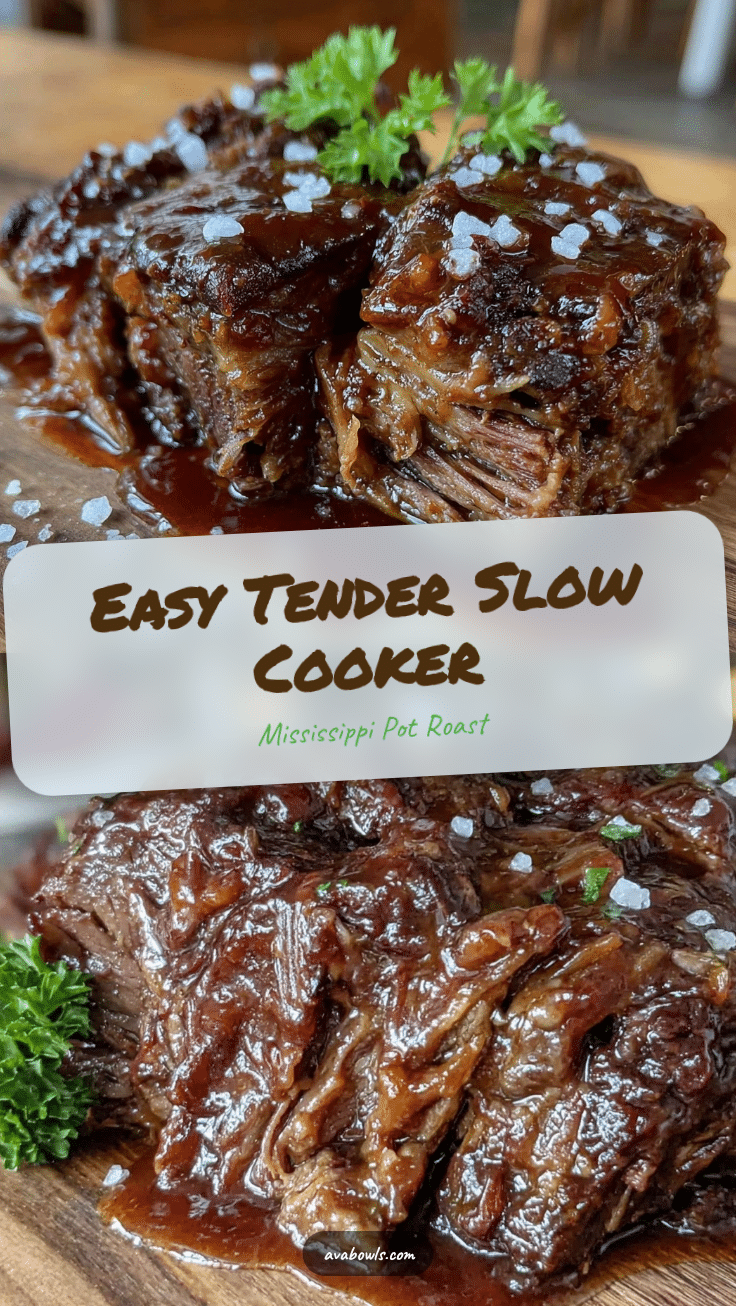 slow cooker mississippi pot roast recipe