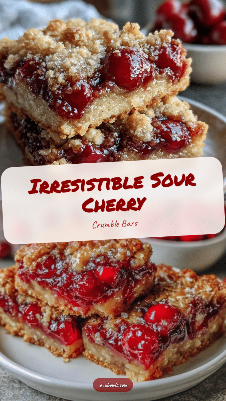 sour cherry pie bars recipe
