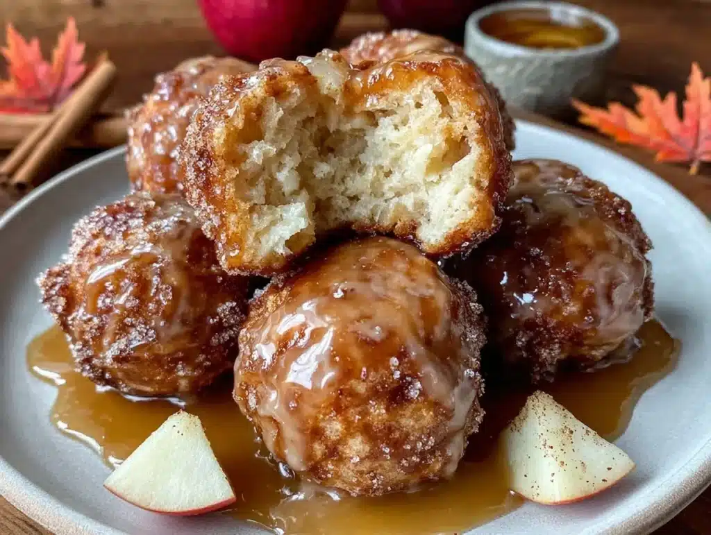 apple cider donut holes - featured image