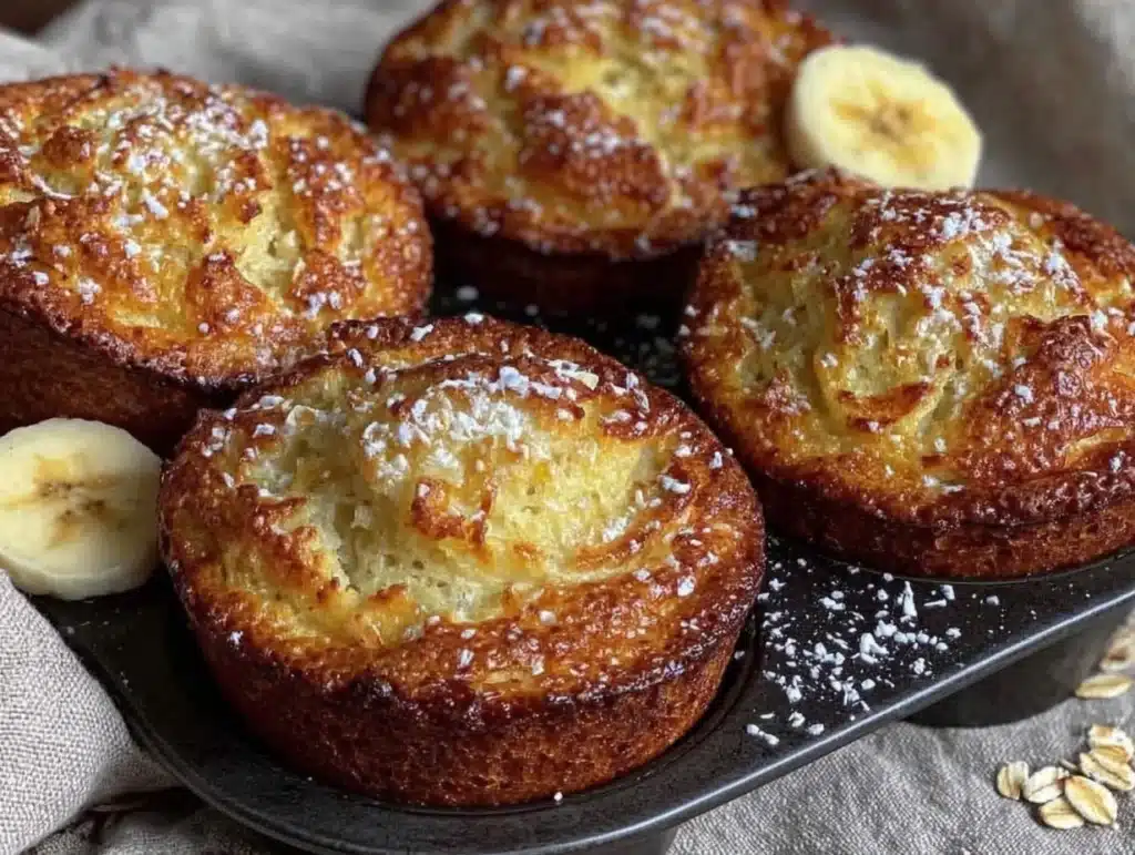 banana oat pancake cups - featured image