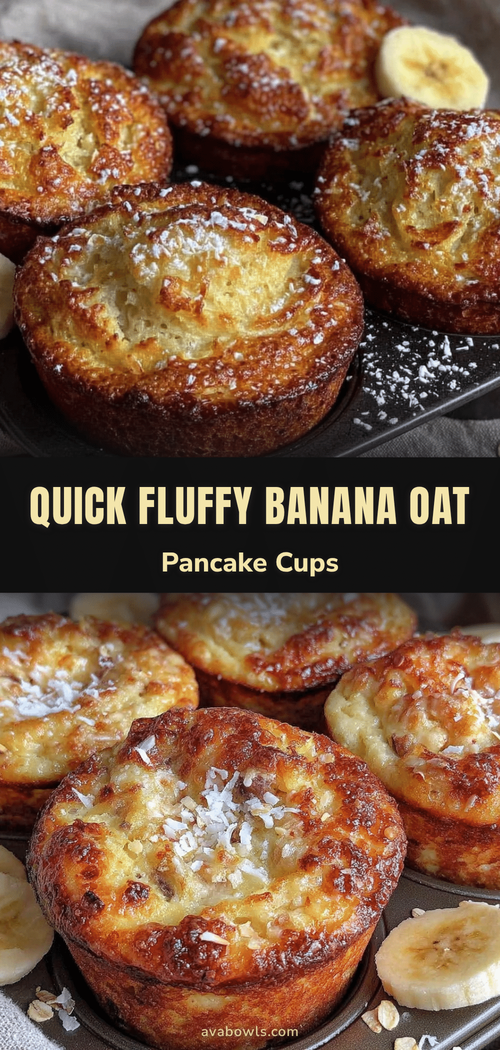 banana oat pancake cups recipe