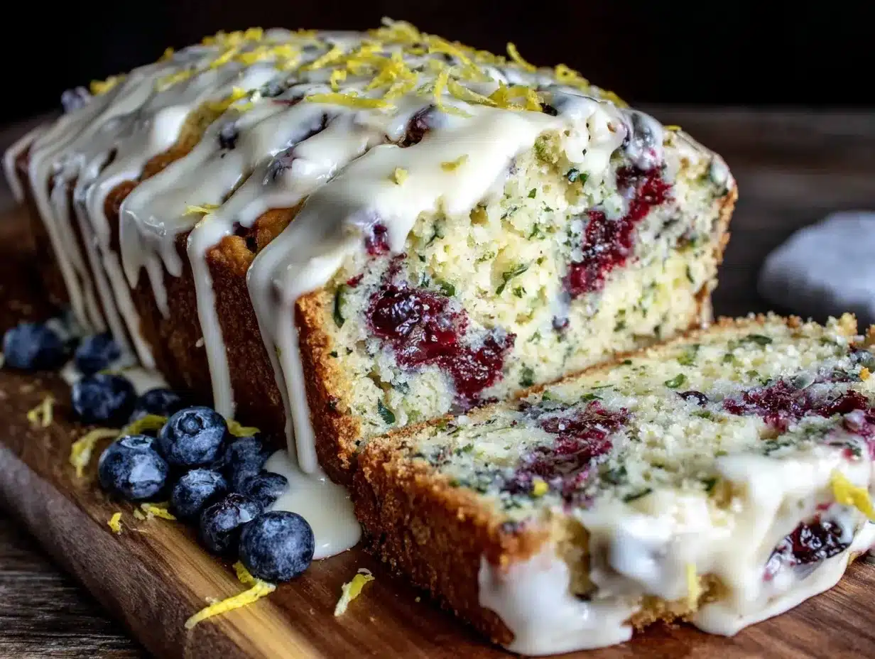 blueberry zucchini bread preparation steps