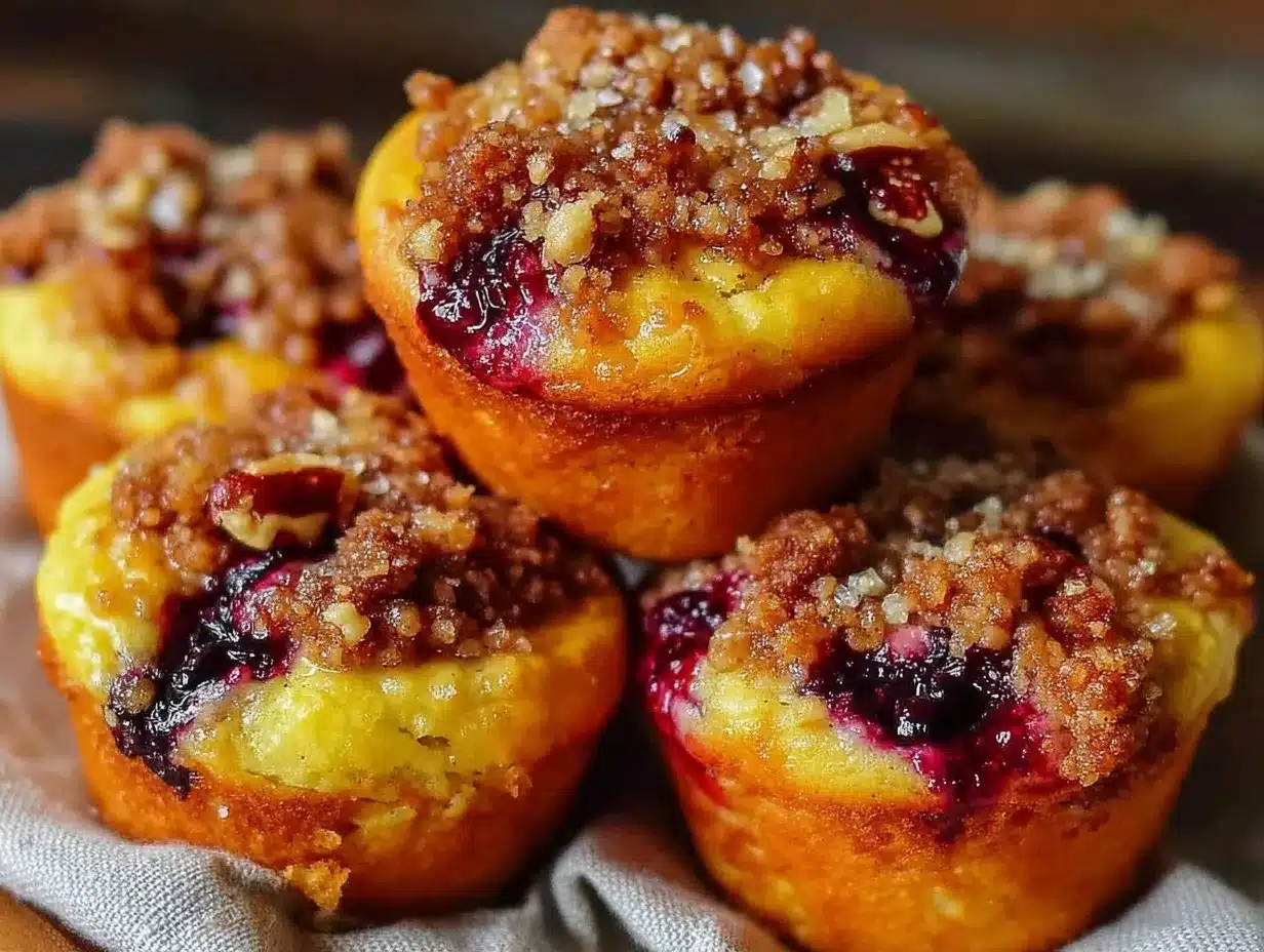 blueberry zucchini streusel muffins preparation steps