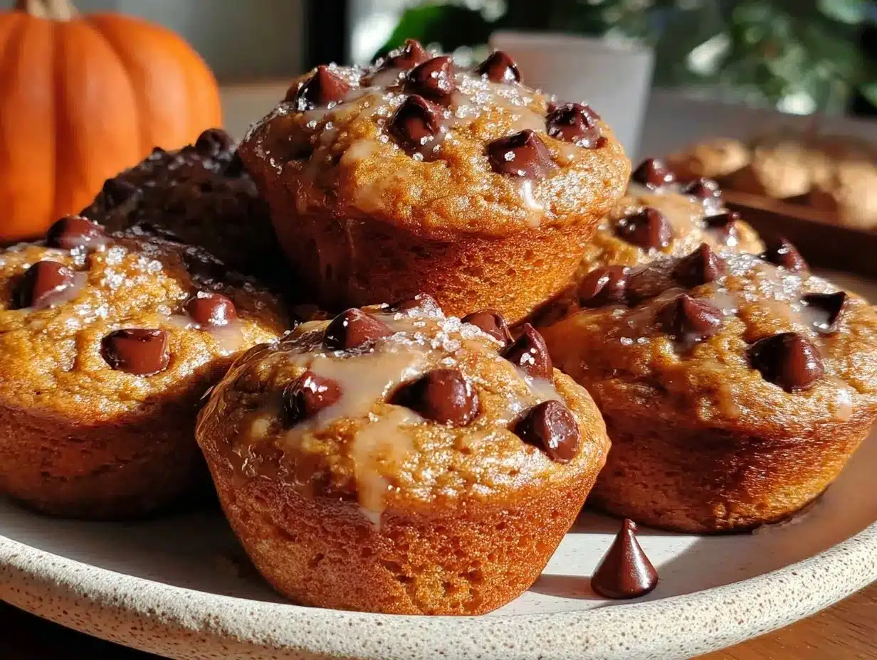 brown butter pumpkin chocolate chip muffins preparation steps
