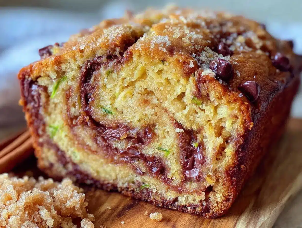 chocolate chip zucchini bread preparation steps